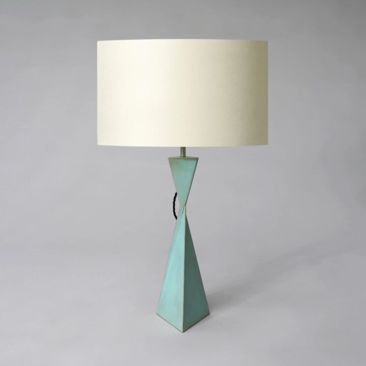 AVA table lamp finished in “Copper verde” H:40cm/15.7in 