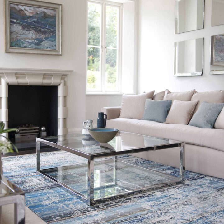 stainless steel coffee table