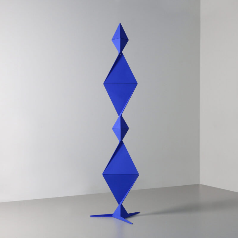 bespoke designer blue sculpture