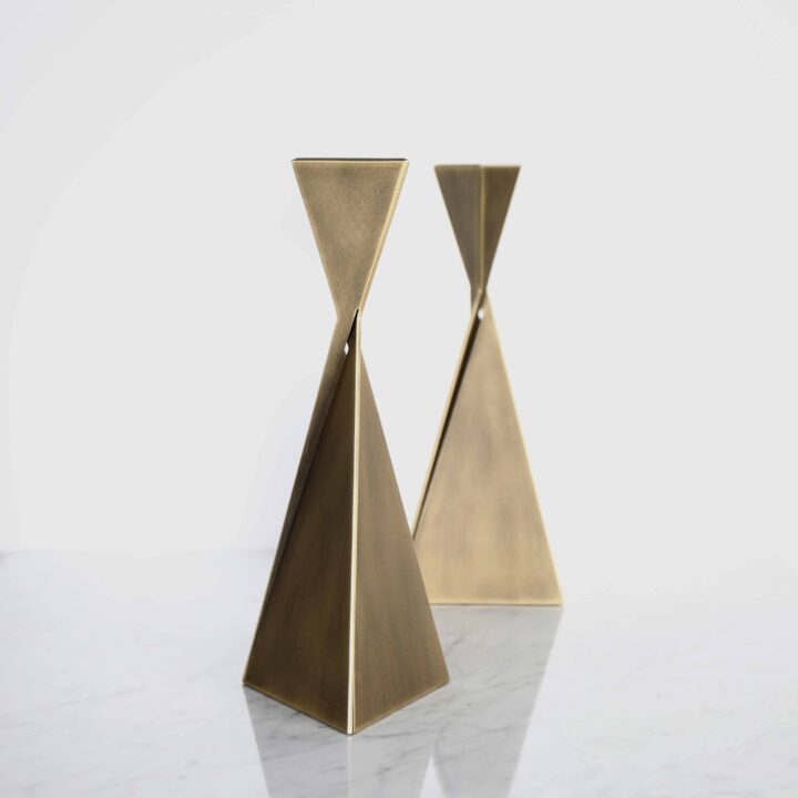 Metal candlesticks