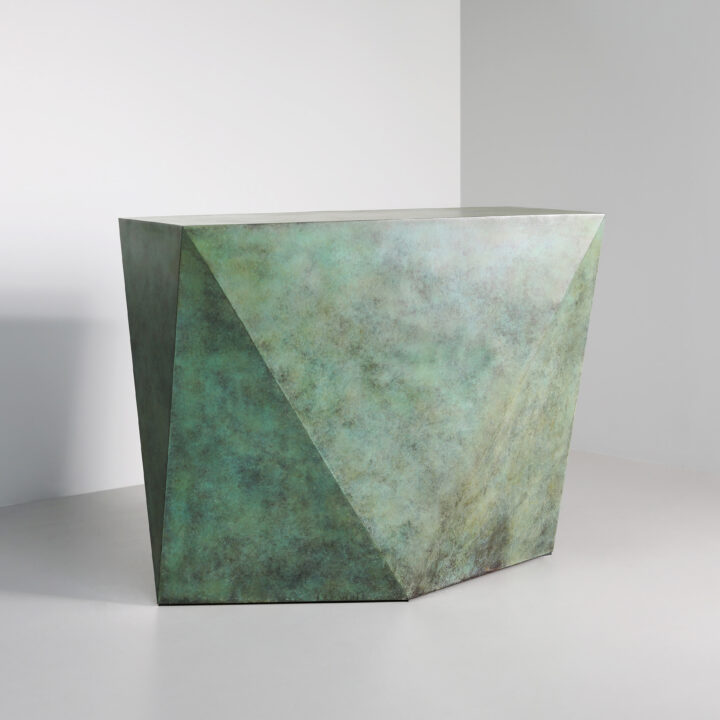 Made in Bronze with a Bottle Green patination