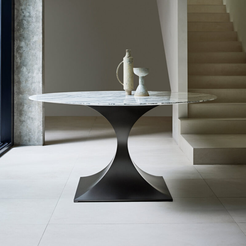 classic sculptural dining table