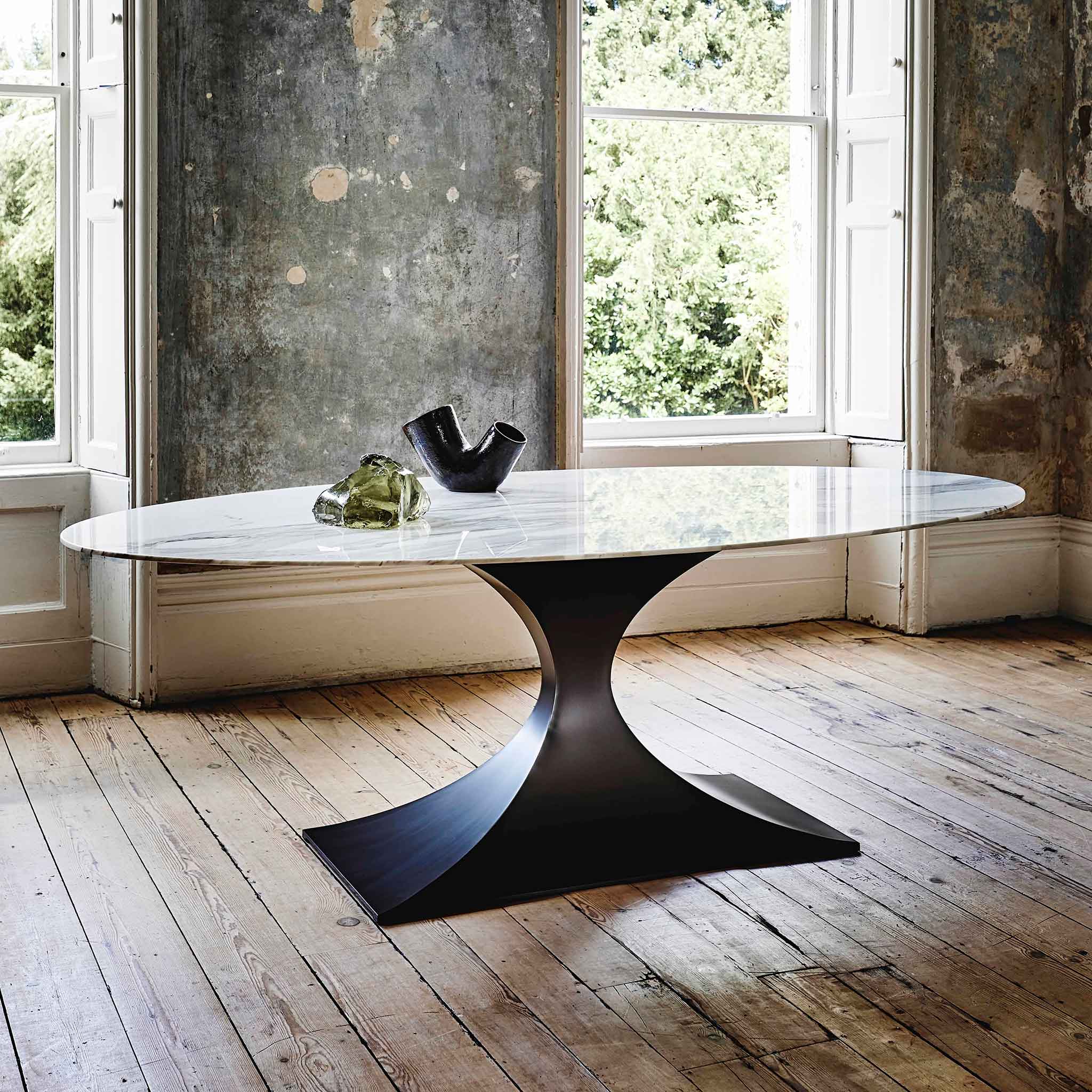 Capricorn-Dining-Table-in-Charcoal-with-Calacata-angle-view-propped
