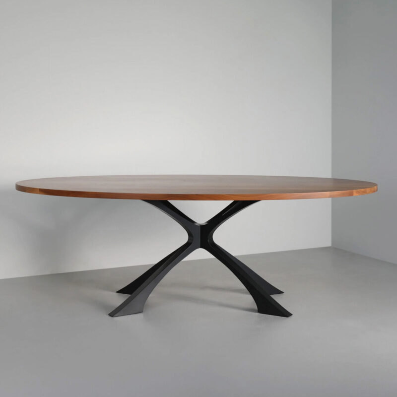 modern walnut dining table