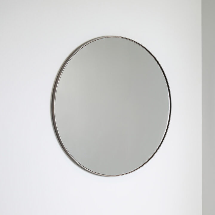 round contemporary designer mirror