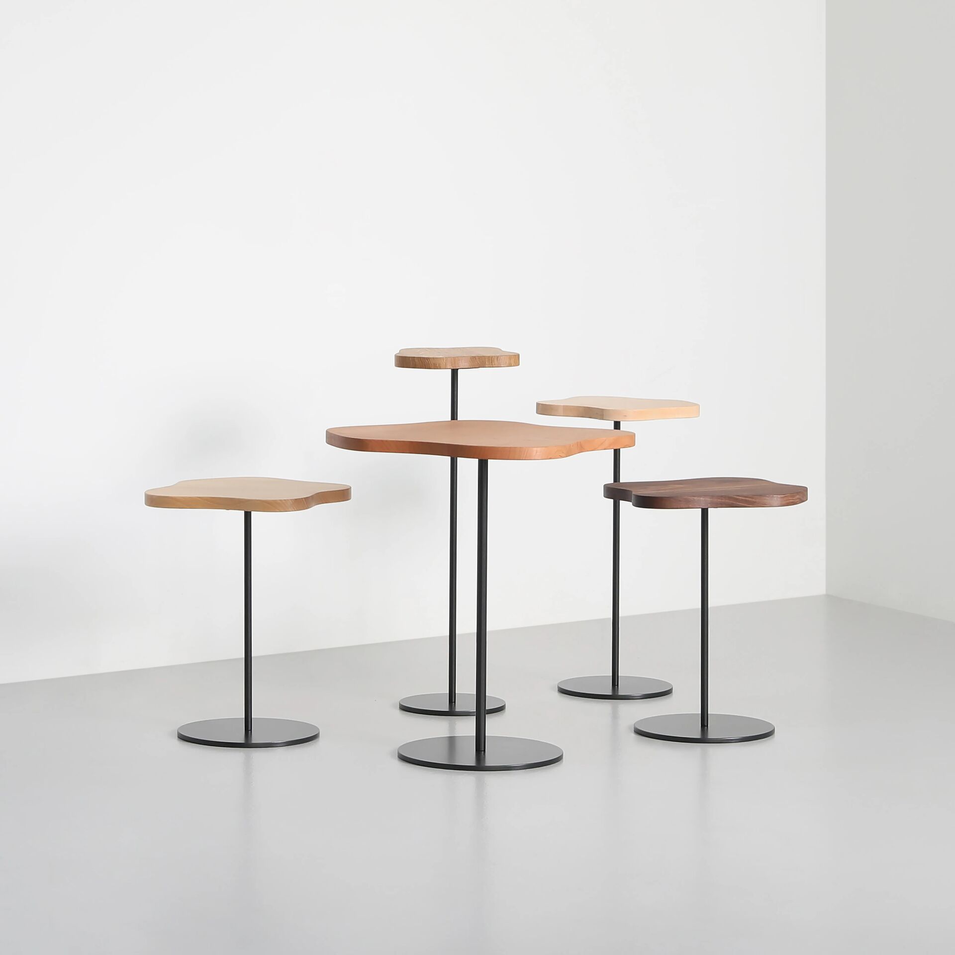 Lily Cocktail Tables in Various Woods
