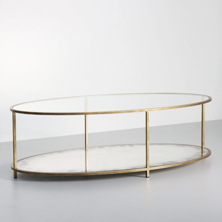 Finished in "Florentine Gold" with Antiqued mirrored shelf