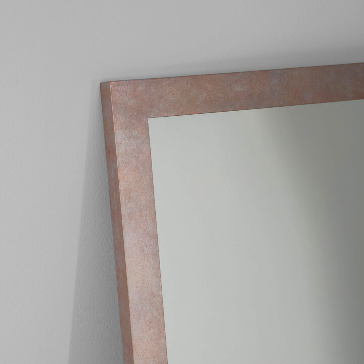 Rectangular metal mirror