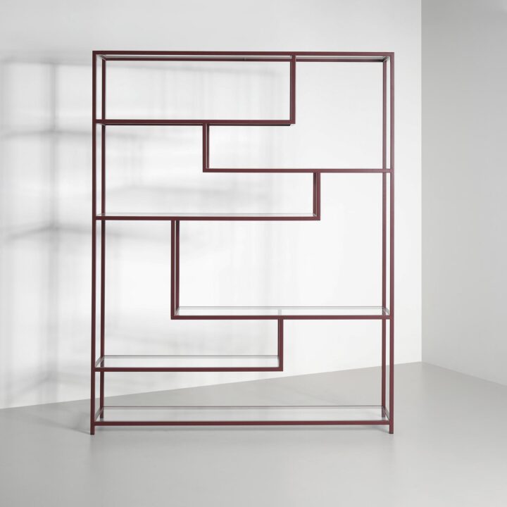 Melrose Shelf in Bridge Red
