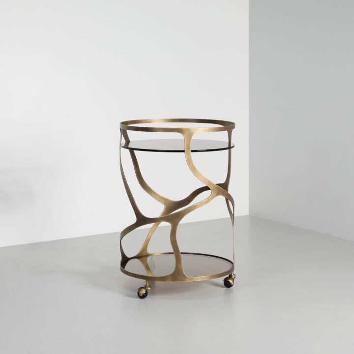 Gold Drinks Trolley