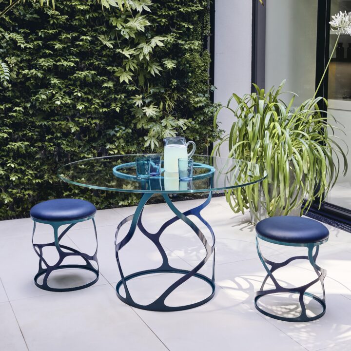 Metal garden stools