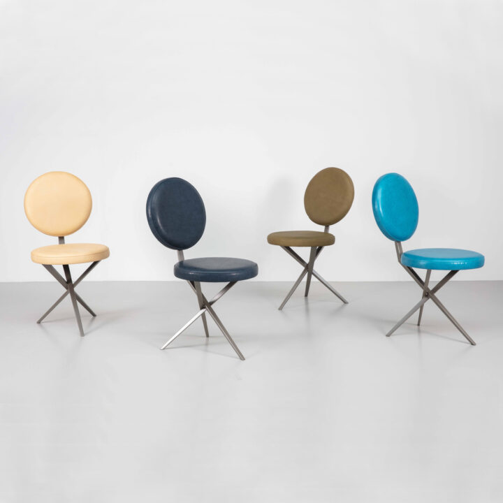 Assorted finished in "Graphite" with Palomina, Atlantic Blue, Electric Blue, and Desert leathers