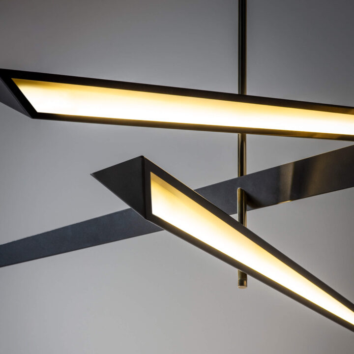 Contemporary chandelier by Tom Faulkner