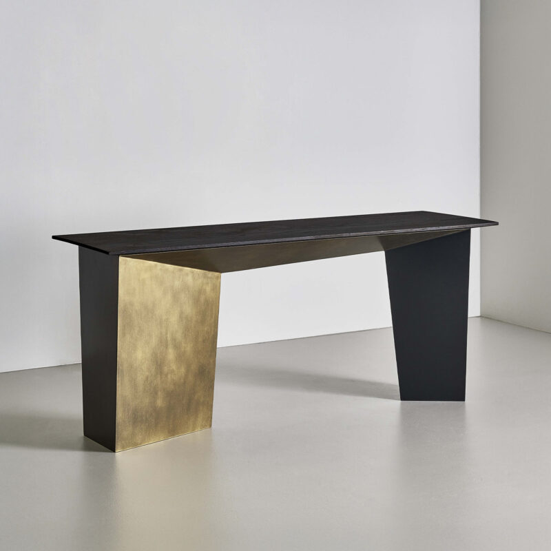 ultra modern metal console table