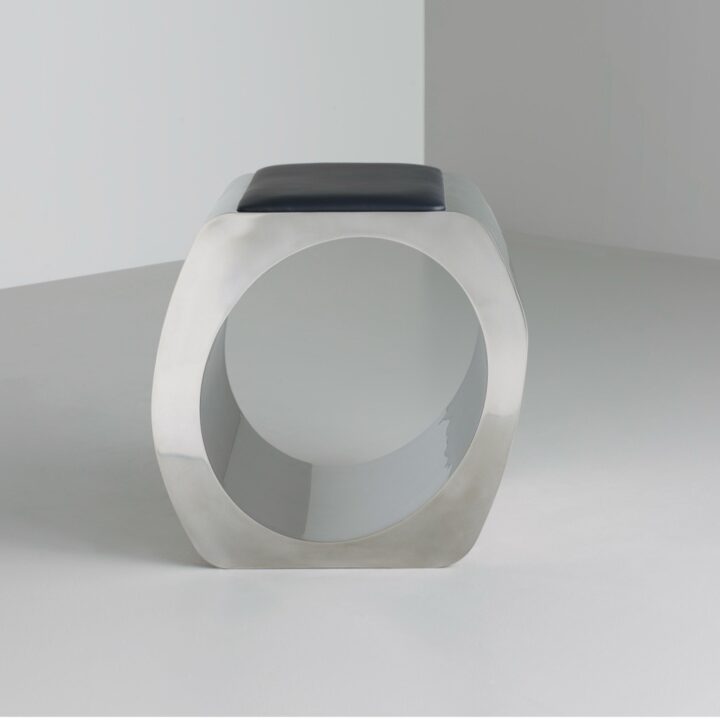 modern metal stool