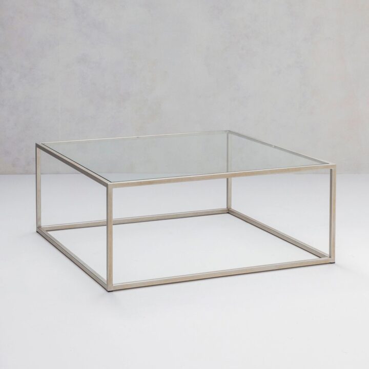 With glass, finished in "Persian Silver"
