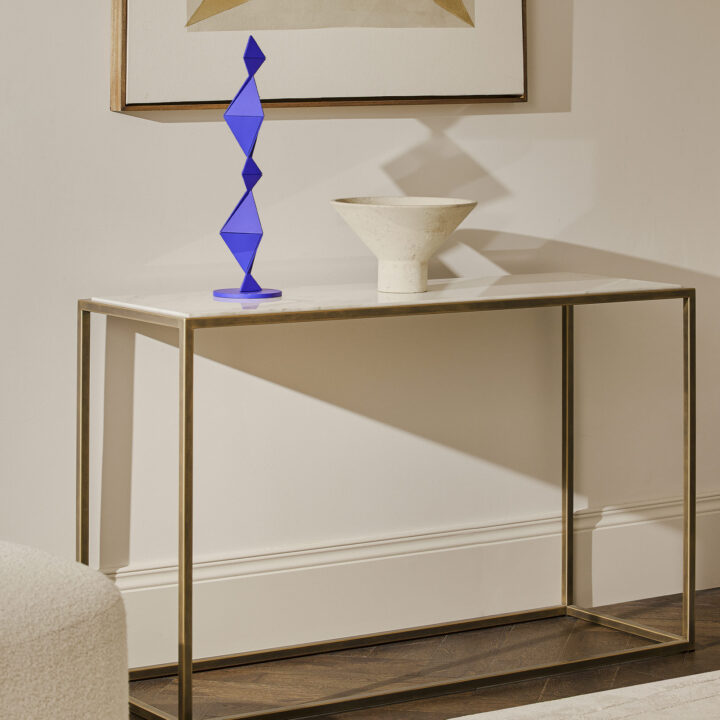 marble top console table