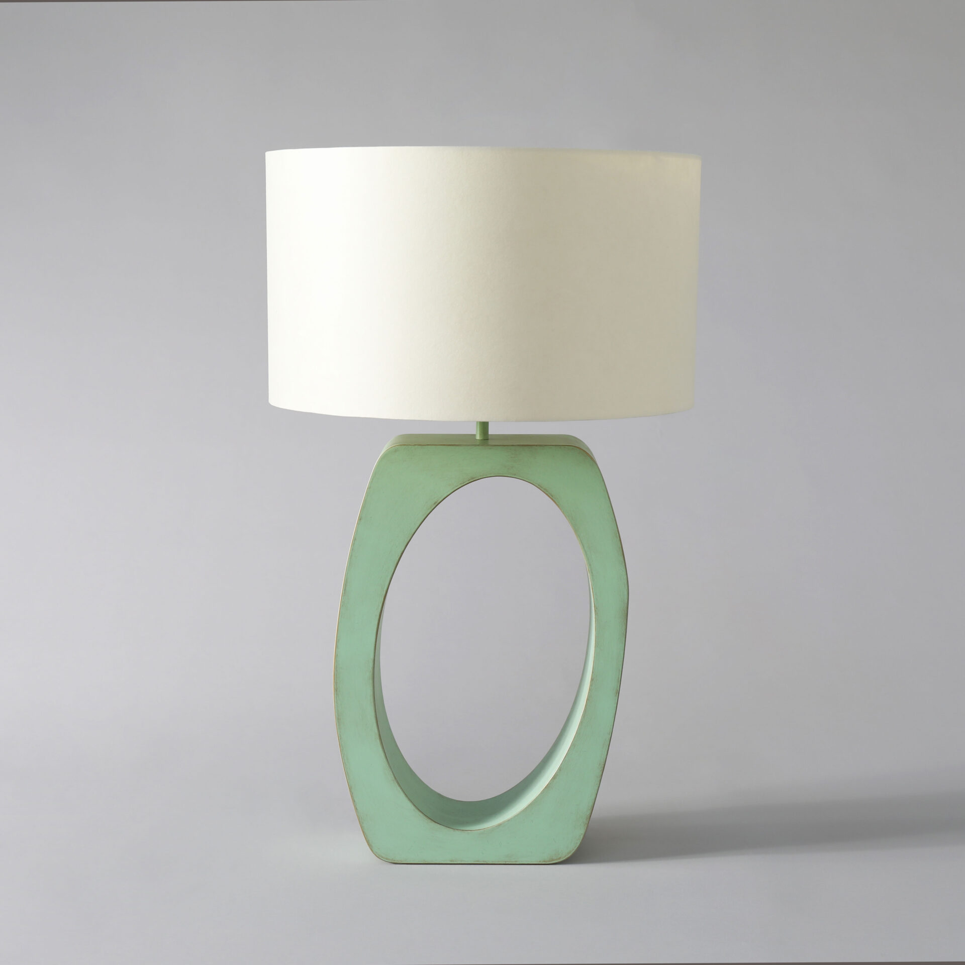 Skye lamp finished in "Arsenic” specialist finishv