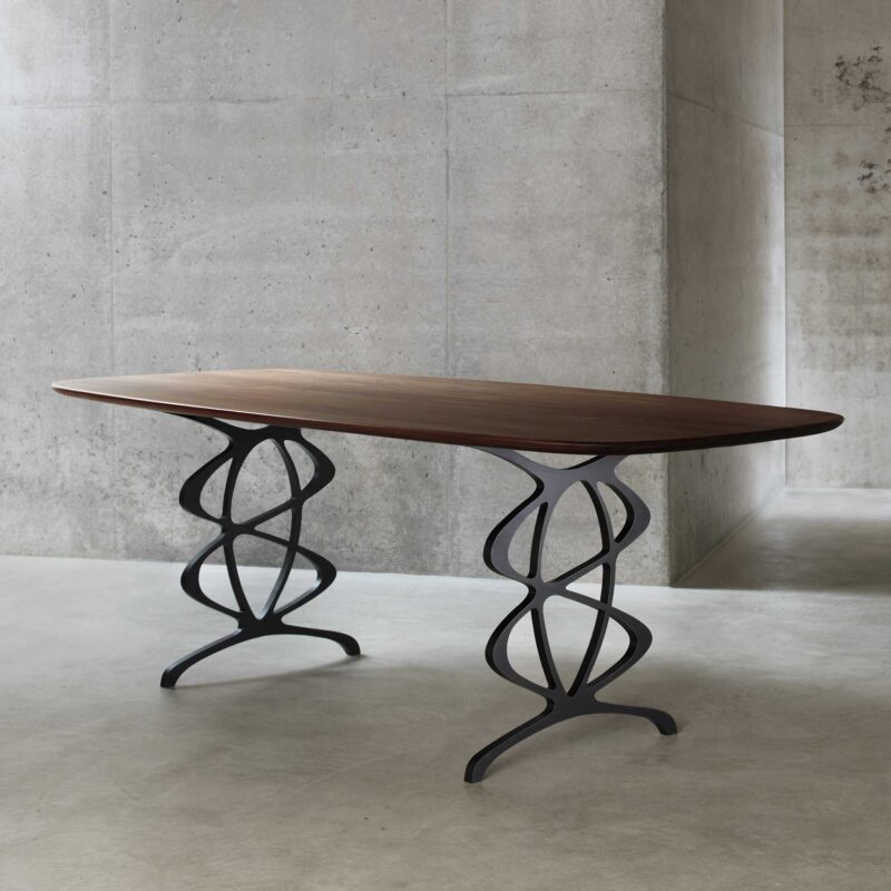 elegant wood top dining table